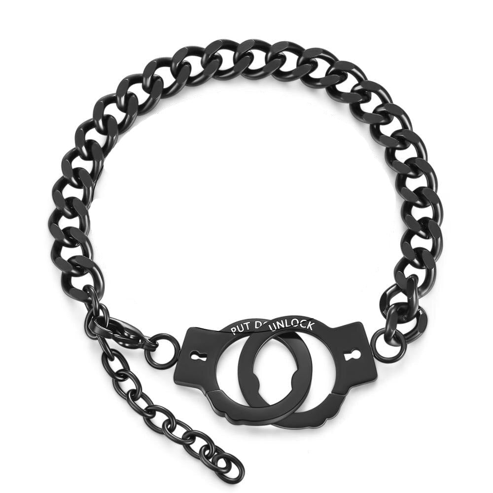 Bracelet Noir Acier